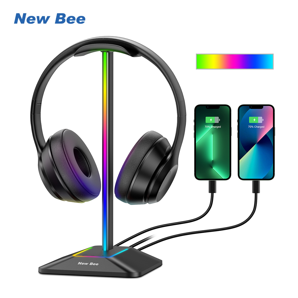 Desk Setup Game - Nieuwe Bee Z8 RGB-hoofdtelefoonstandaardhouder met 2