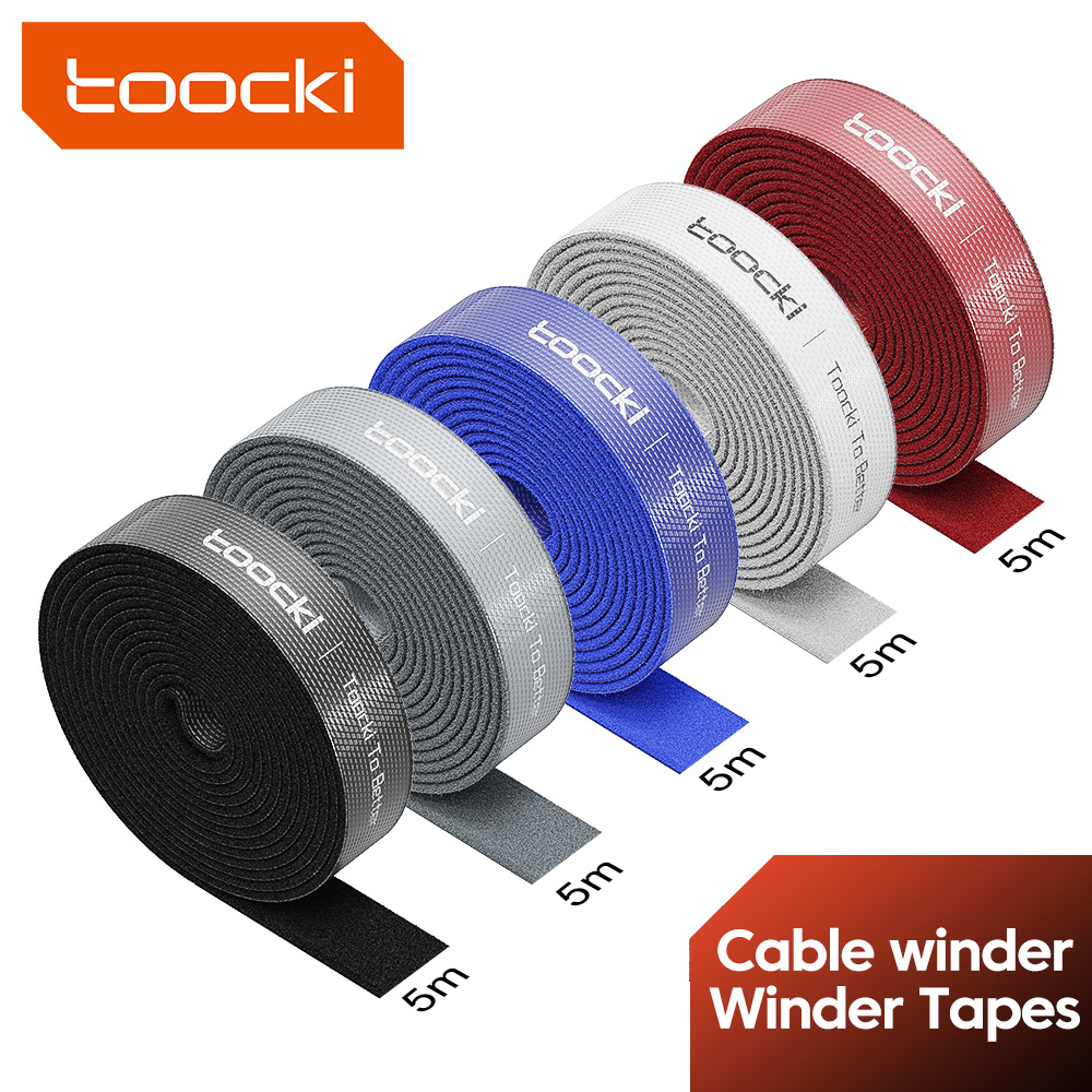 Desk Setup Cable Management - Toocki 3m 5m Kabelorganizer Winder Management