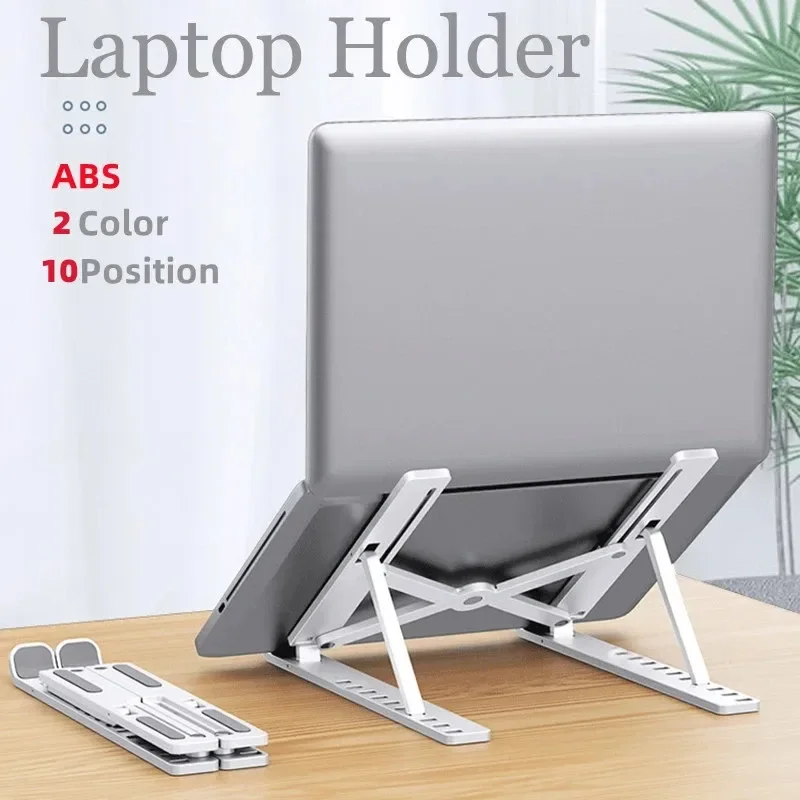 Desk Setup Macbook - Opvouwbare draagbare laptopstandaard, verstelbare computermonitorhouder voor