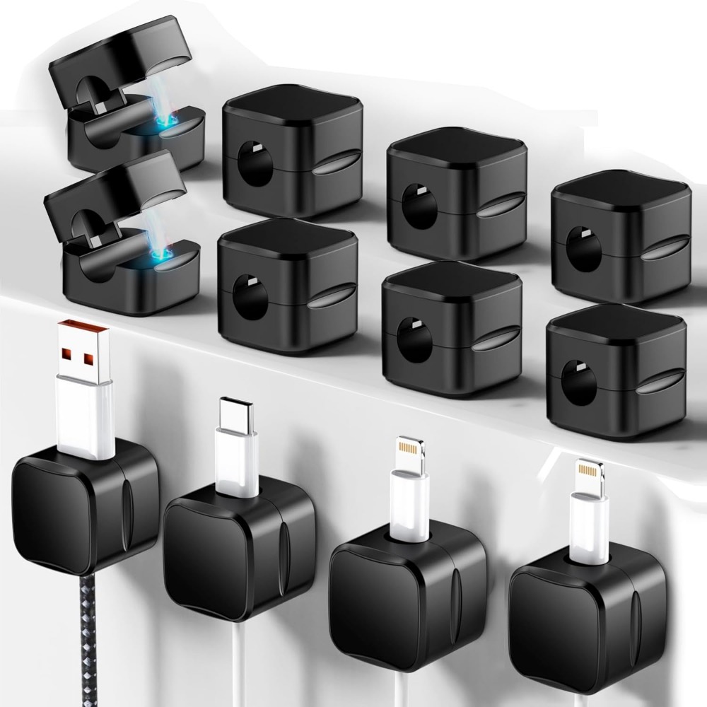 Desk Setup Cable Management - Magnetische kabelclips voor snoerbeheer: 12-delige organizer