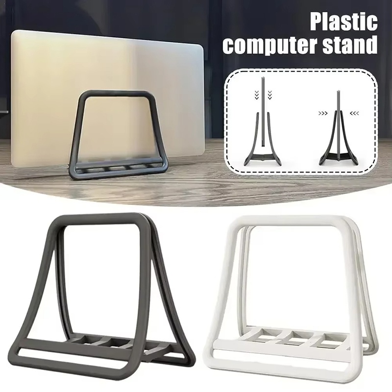 Desk Setup Macbook - Antislip verticale laptopstandaard, afneembare laptop desktopstandaard,