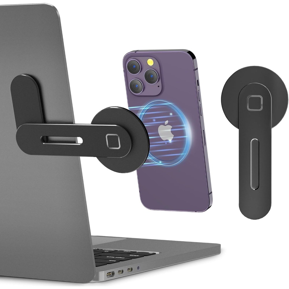 Desk Setup Macbook - Magnetische telefoonhouder voor laptop MacBook, opvouwbare