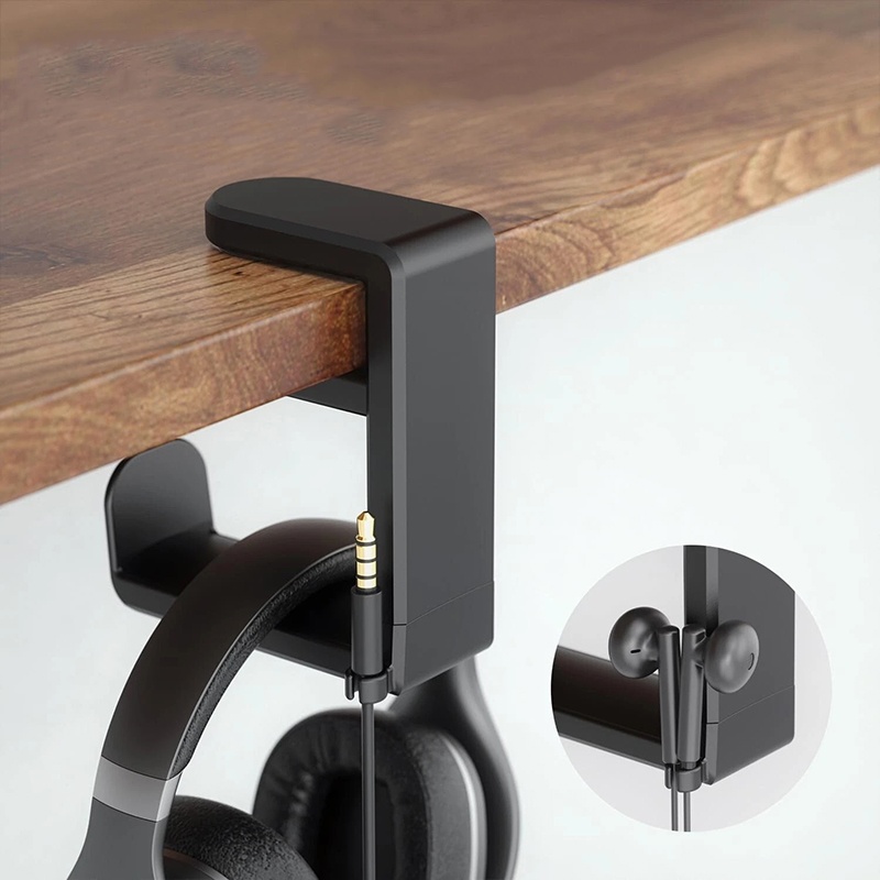 Desk Setup Game - Universele Desktop 360 ° Draaibare hoofdtelefoonstandaard