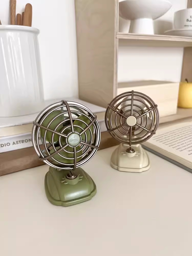 Desk Setup Retro - Retro Desktop Kleine Ventilator Usb Opladen