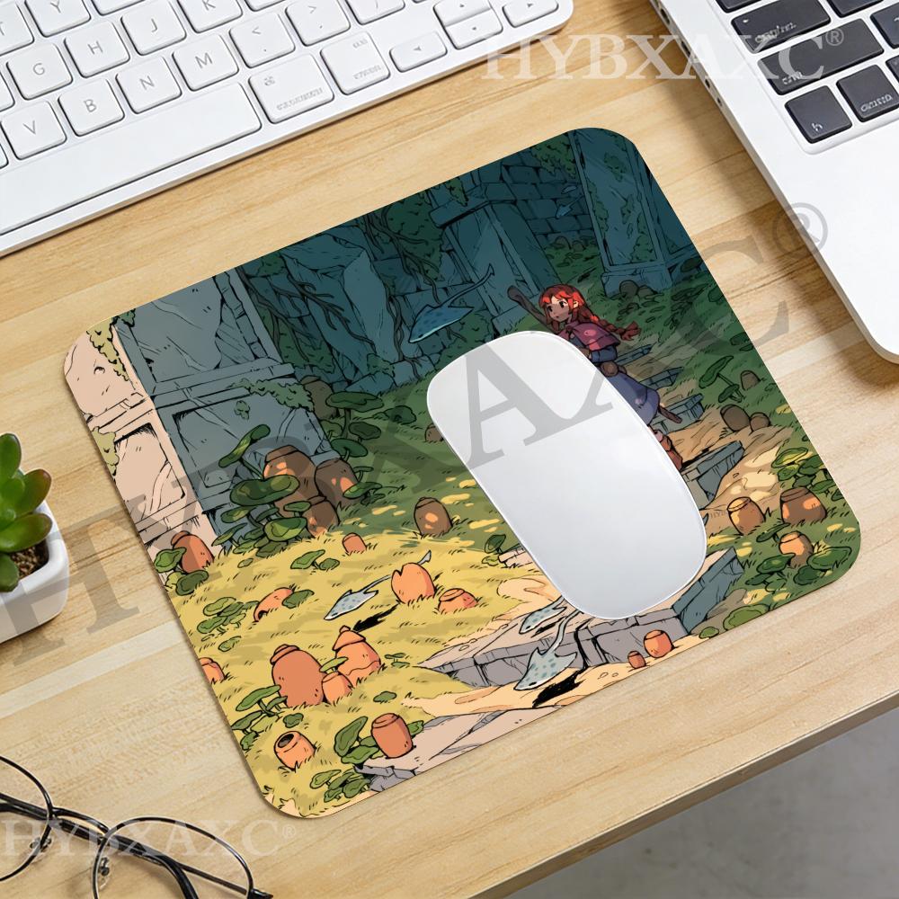 Desk Setup Gaming And Work - HYBXAXC Anime Adventure Girl Ruins muismat