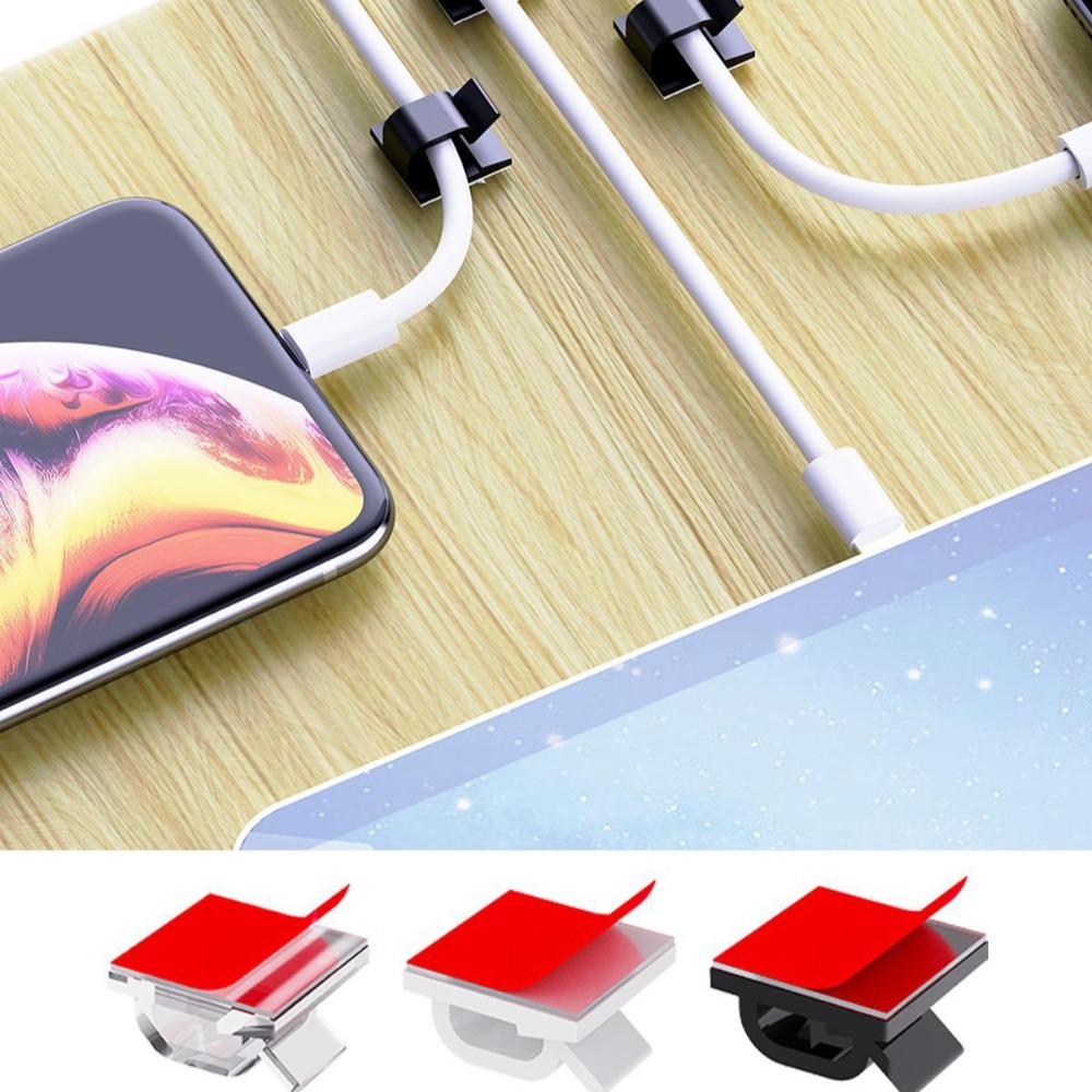 R-vormige transparante plastic - Desk Setup Cable Management recensie en prijs
