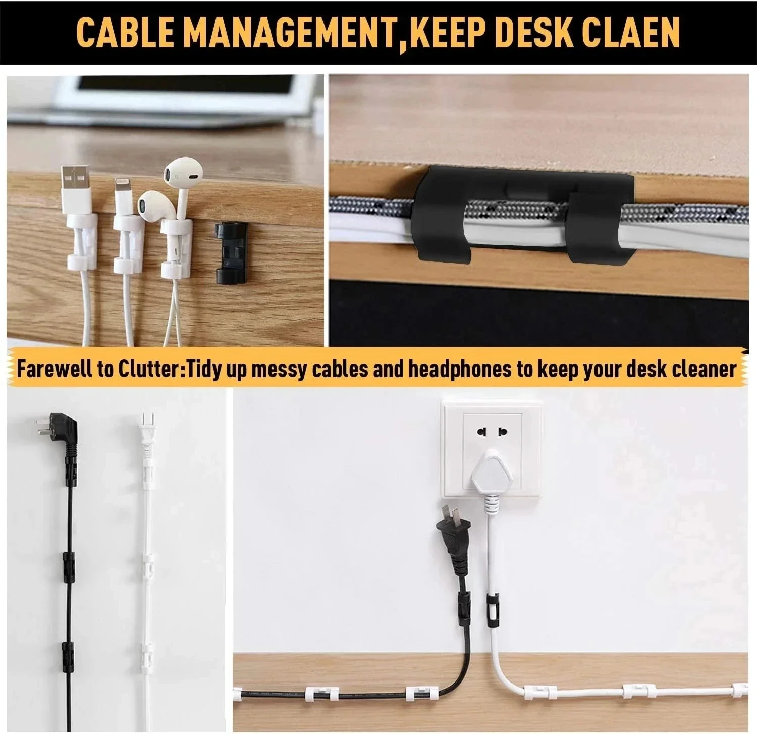 Kabelclips Organizer Drop Wire - Desk Setup Cable Management recensie en prijs