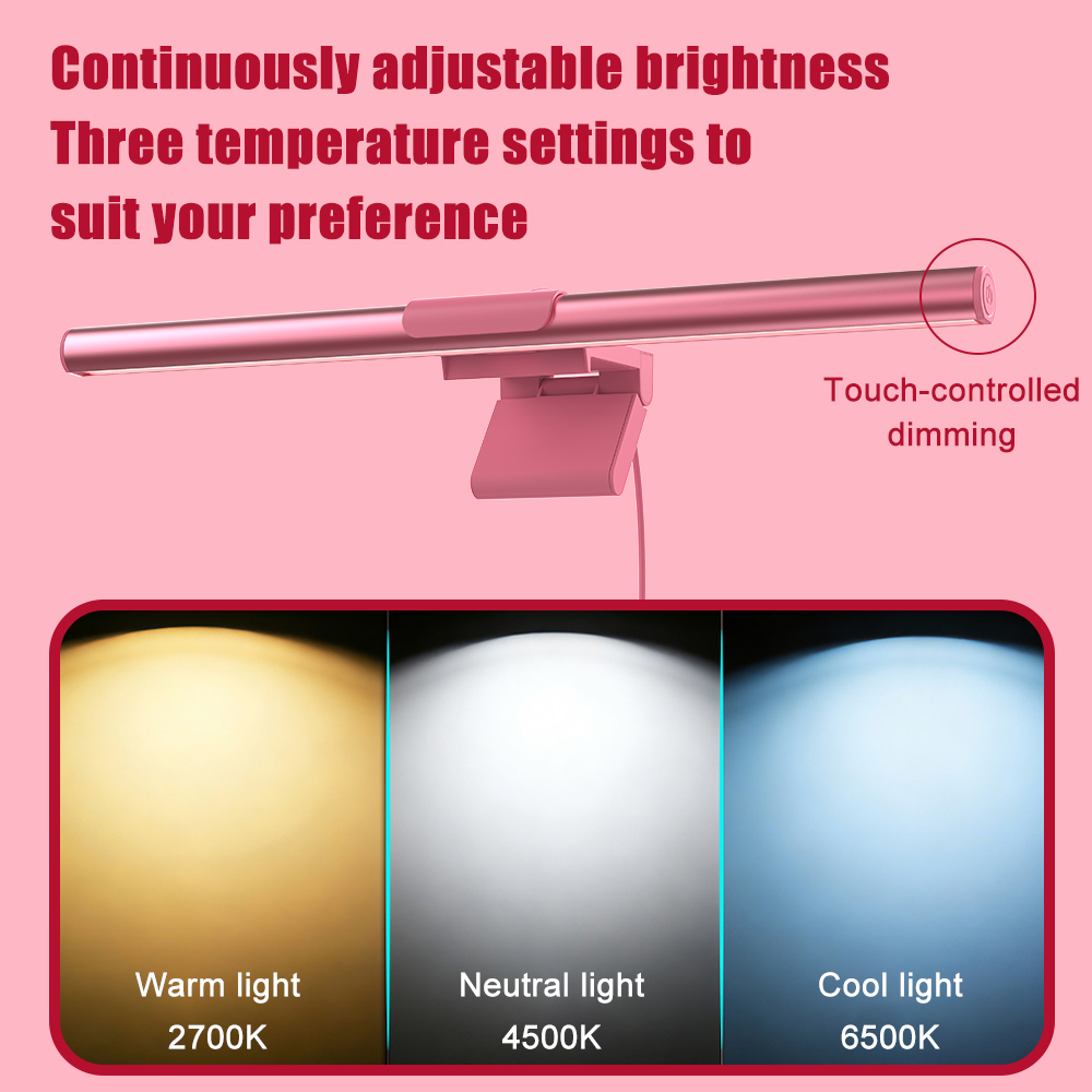 Lichtbalkmonitor Roze LED-lamp - Desk Setup No Monitor recensie en prijs
