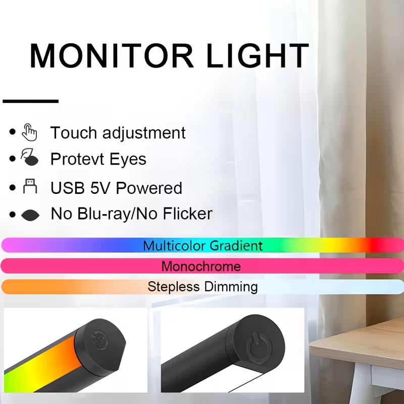 Monitorlichtbalk LED-computers - Desk Setup Light recensie en prijs