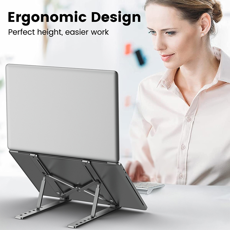 Metalen draagbare opvouwbare l - Desk Setup Macbook recensie en prijs