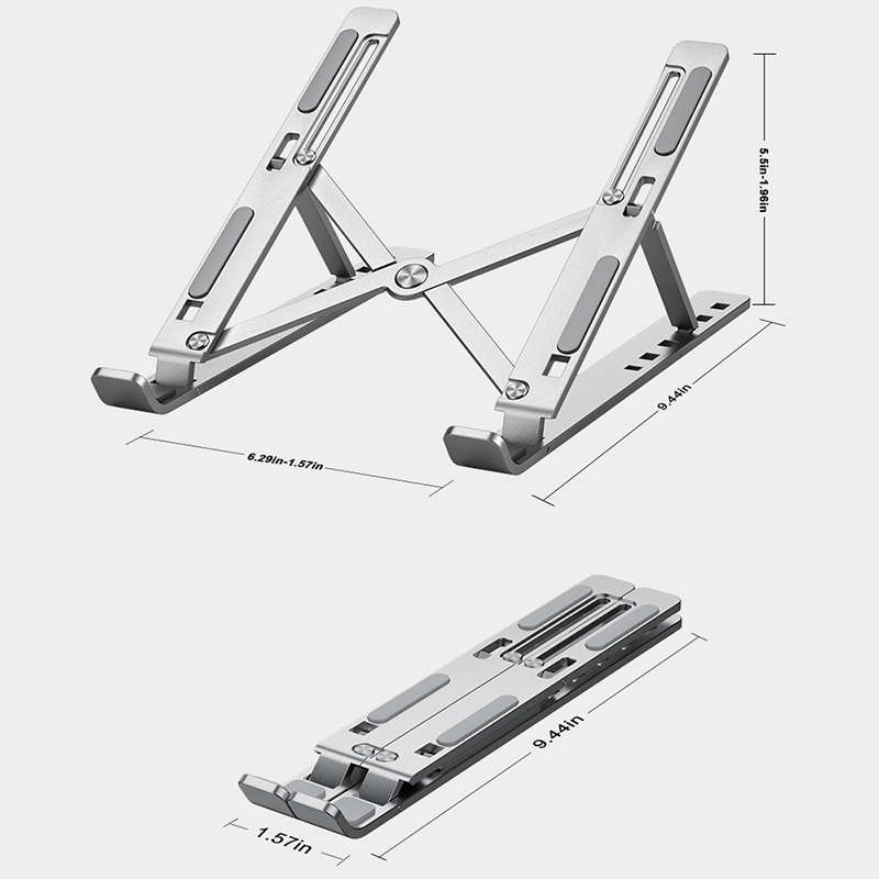 Metalen draagbare opvouwbare l - Desk Setup Macbook recensie en prijs