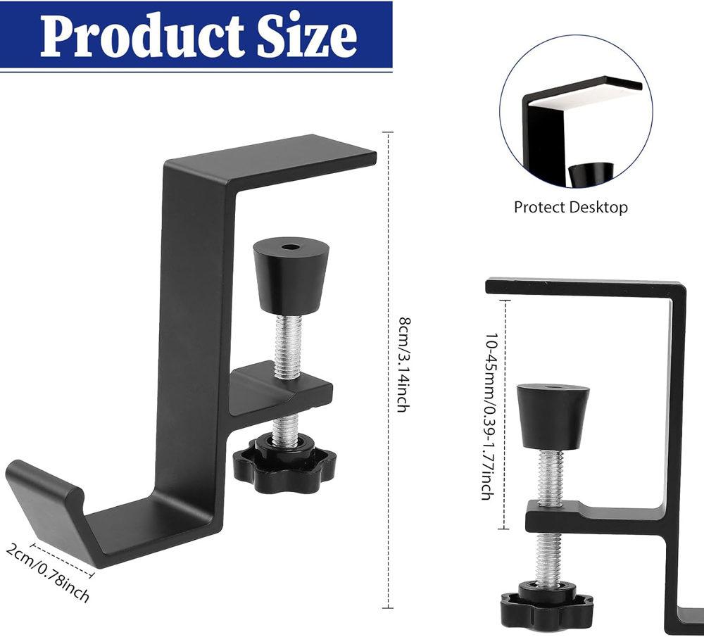 Aluminium hoofdtelefoonhaakhan - Desk Setup Game recensie en prijs