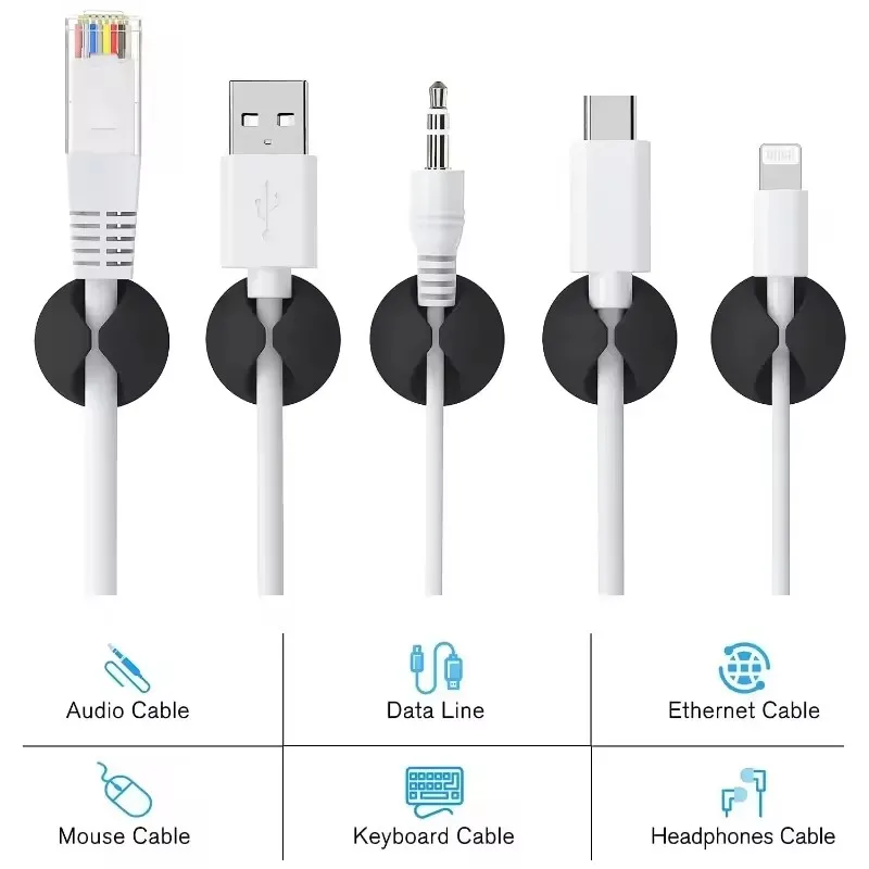 5/50 Stuks Kabel Clip Winder O - Desk Setup Cable Management recensie en prijs