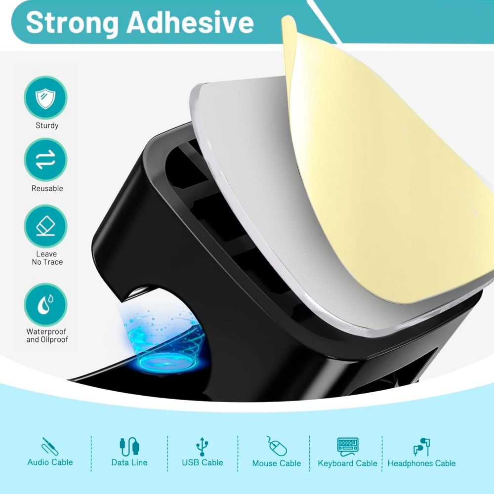 Magnetische kabelclips voor sn - Desk Setup Cable Management recensie en prijs