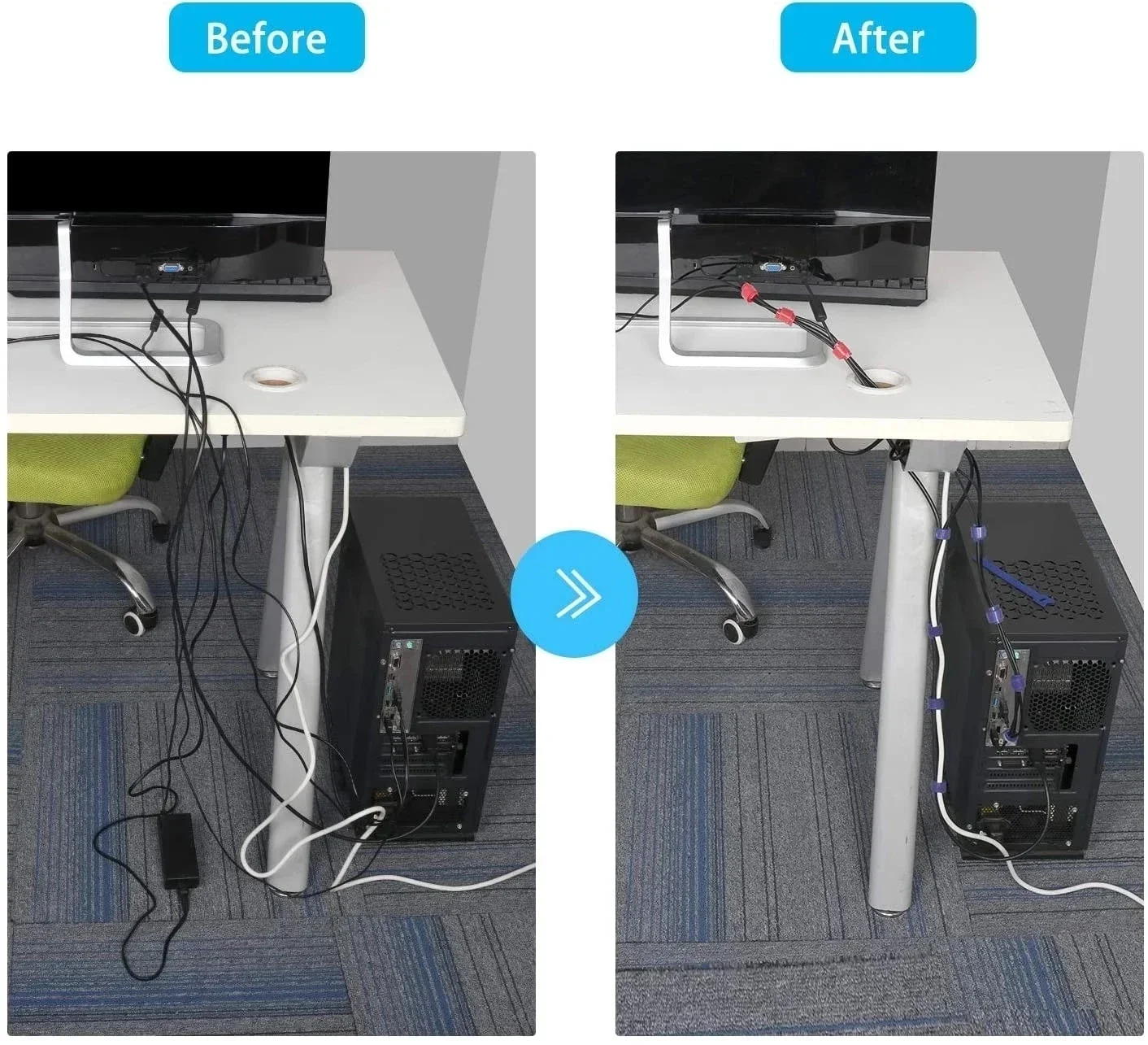 10/30/50 STUKS USB Kabel Organ - Desk Setup Cable Management recensie en prijs