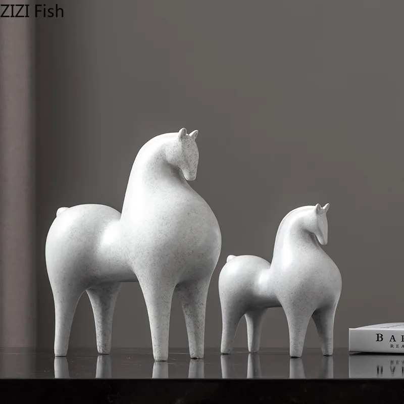 Creatief wit paardenhars sculp - Desk Setup Retro recensie en prijs