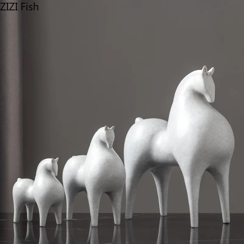 Creatief wit paardenhars sculp - Desk Setup Retro recensie en prijs