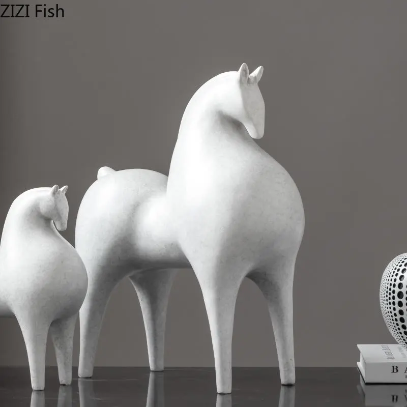 Creatief wit paardenhars sculp - Desk Setup Retro recensie en prijs