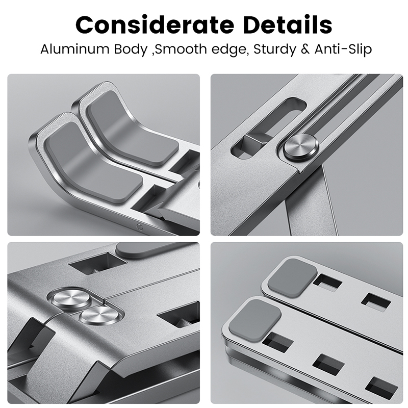 Opvouwbare aluminium laptopsta - Desk Setup Macbook recensie en prijs