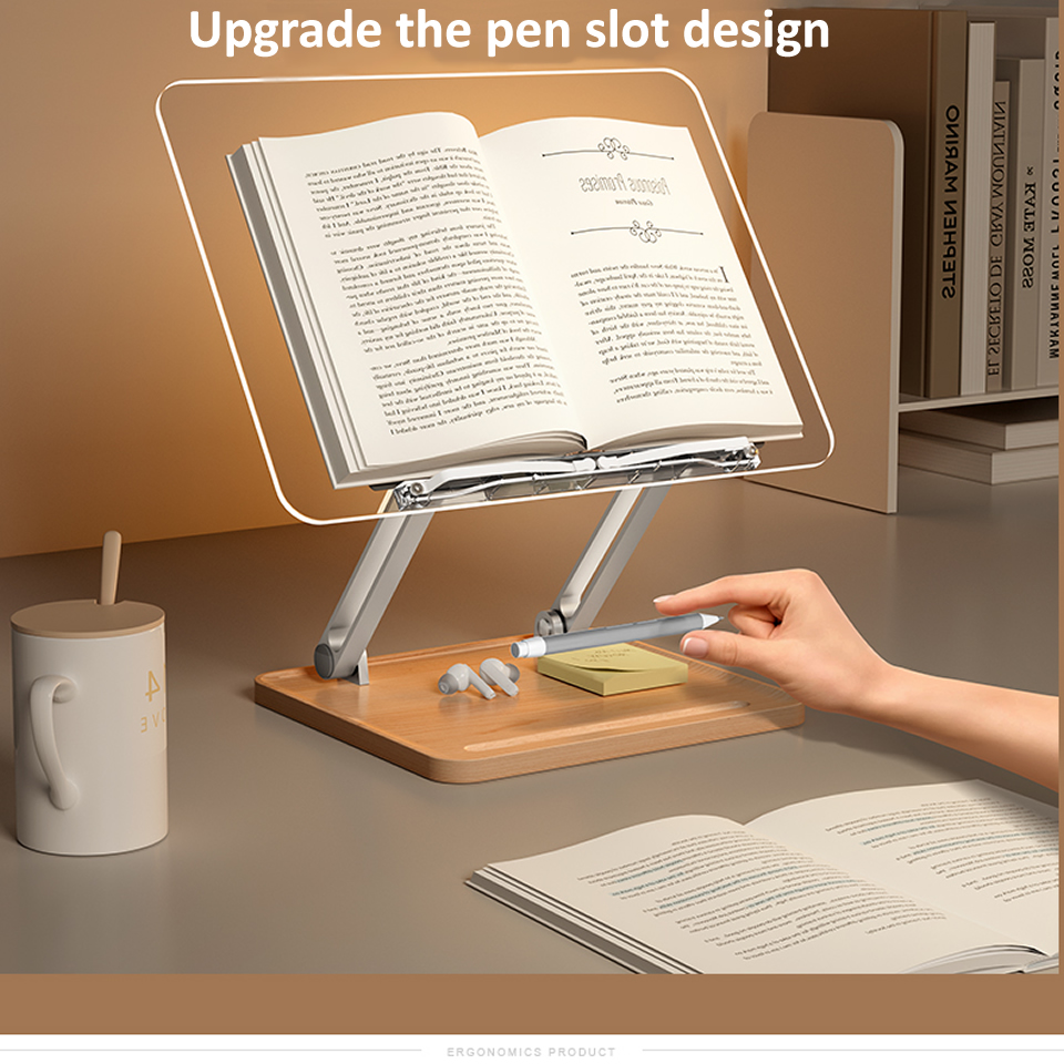 Houten leesstandaard met licht - Desk Setup Light recensie en prijs