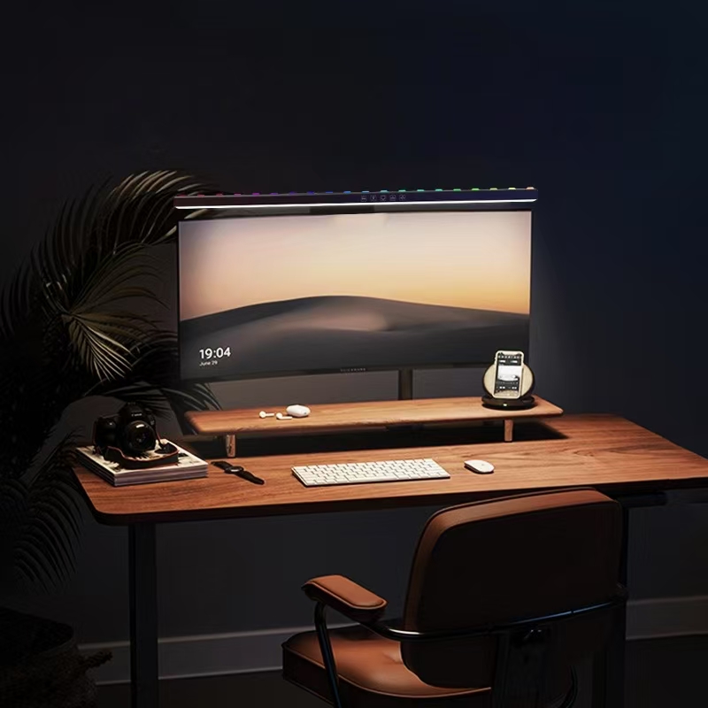 LED-monitorlamp Hangende burea - Desk Setup On Bed recensie en prijs