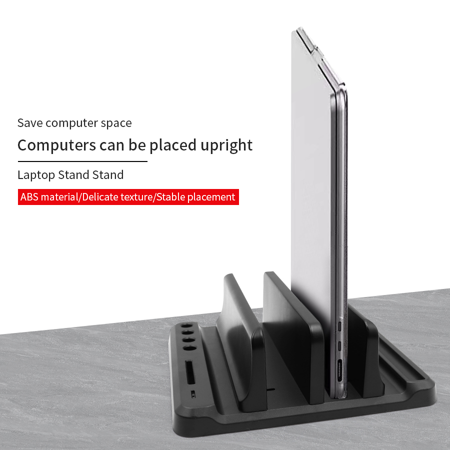 Verticale laptopstandaard Plas - Desk Setup Macbook recensie en prijs