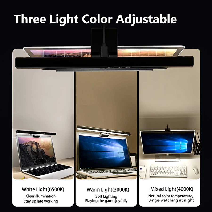 LED-monitorlichtbalk 33 cm 50  - Desk Setup On Bed recensie en prijs