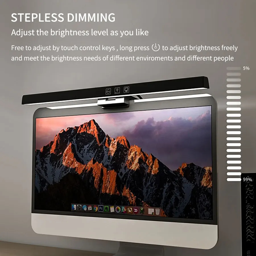 LED-monitorlichtbalk 33 cm 50  - Desk Setup On Bed recensie en prijs