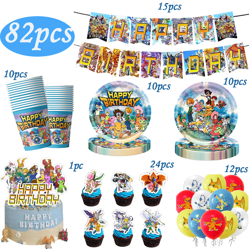 Digimon thema verjaardagsparty - Desk Setup Girl recensie en prijs