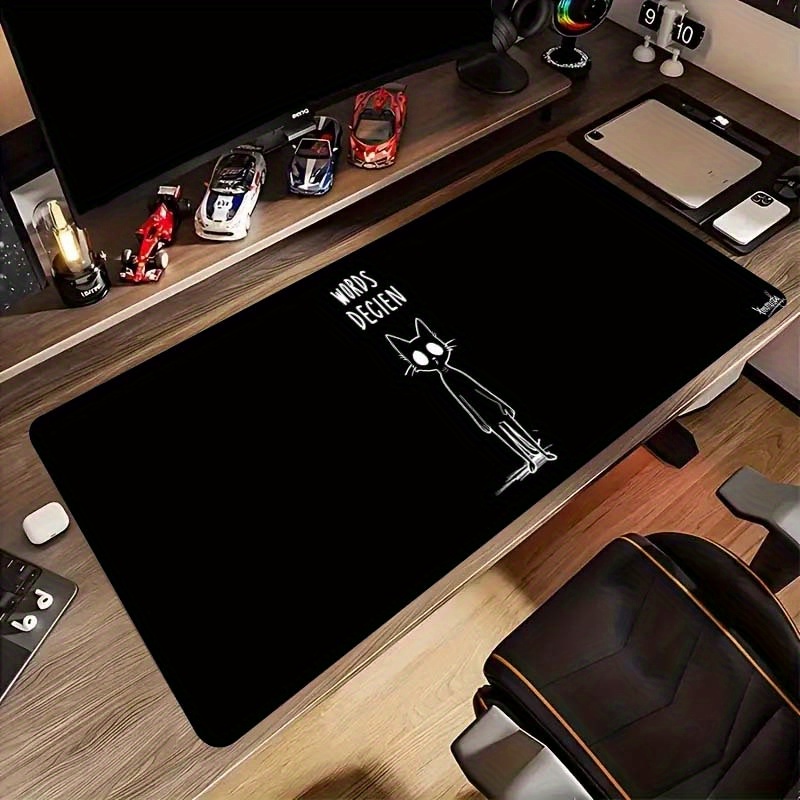 Grappige schets Cat Words Deci - Desk Setup Gaming And Work recensie en prijs