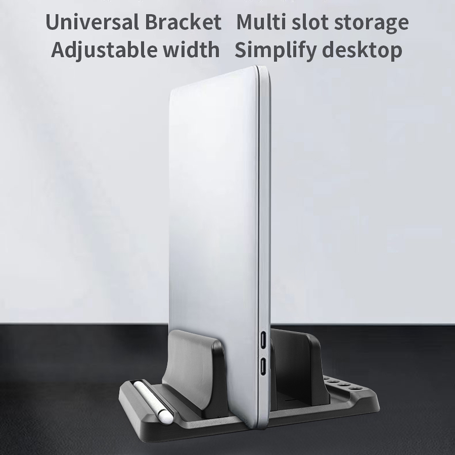 Verticale laptopstandaard Plas - Desk Setup Macbook recensie en prijs
