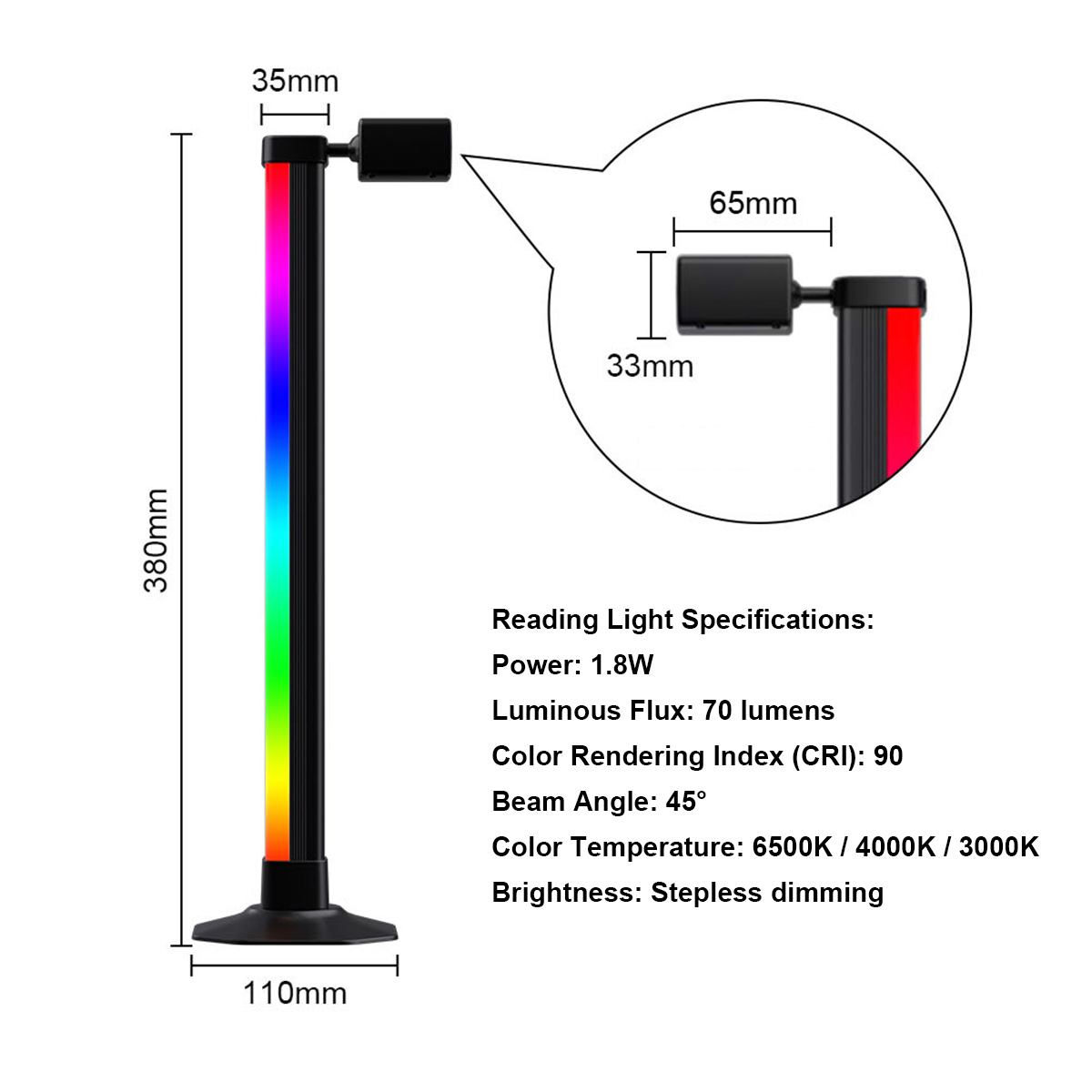 Slimme LED RGB lichtbalk met m - Desk Setup With Tv recensie en prijs