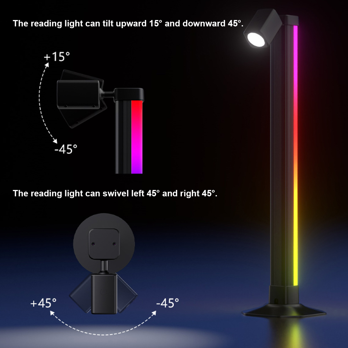 Slimme LED RGB lichtbalk met m - Desk Setup With Tv recensie en prijs