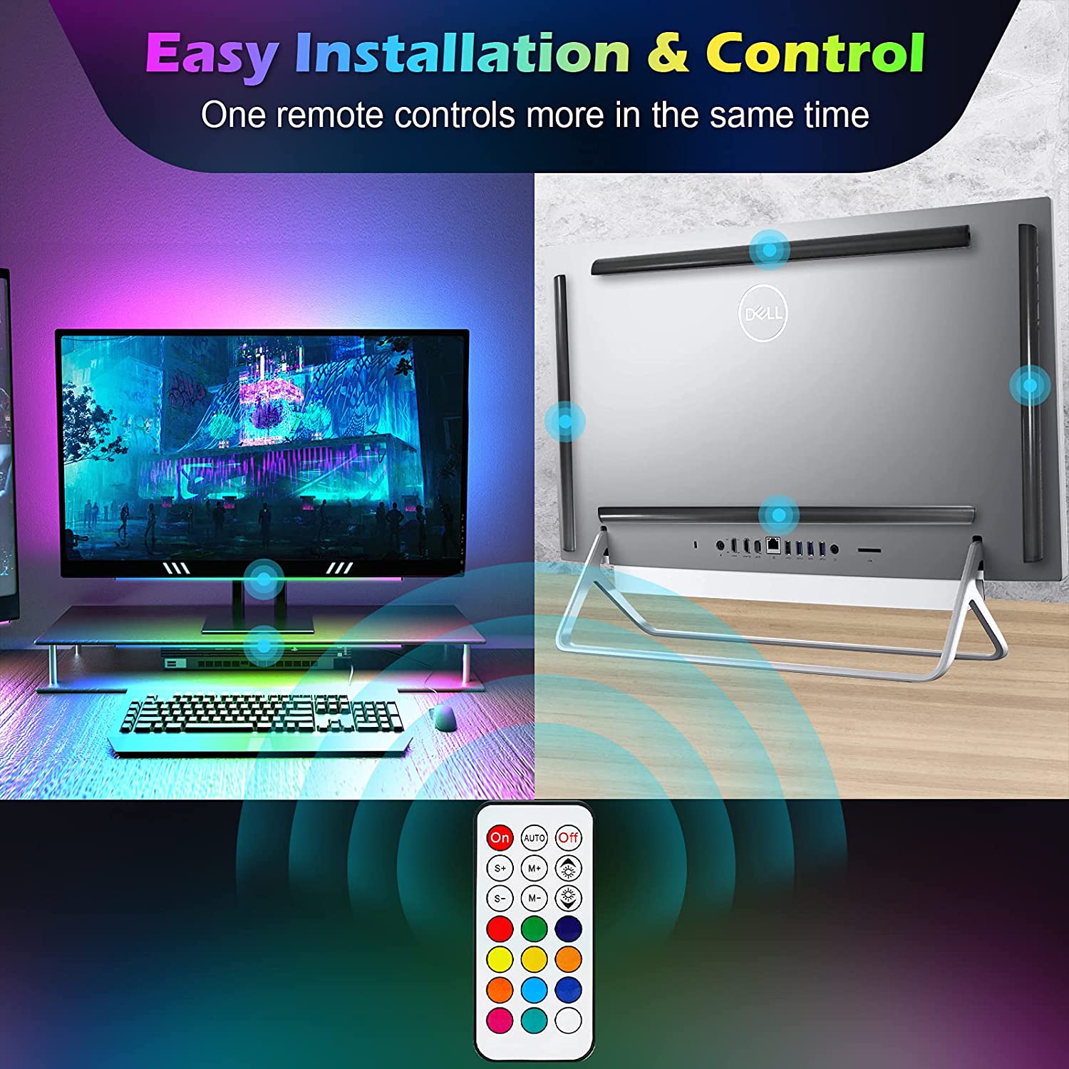 Onder monitor lichtbalk RGB Dr - Desk Setup No Monitor recensie en prijs